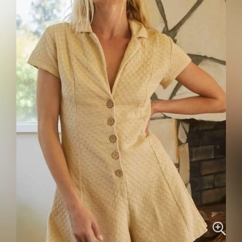 Free People Ramona One-Piece NWOT Size XS Tan